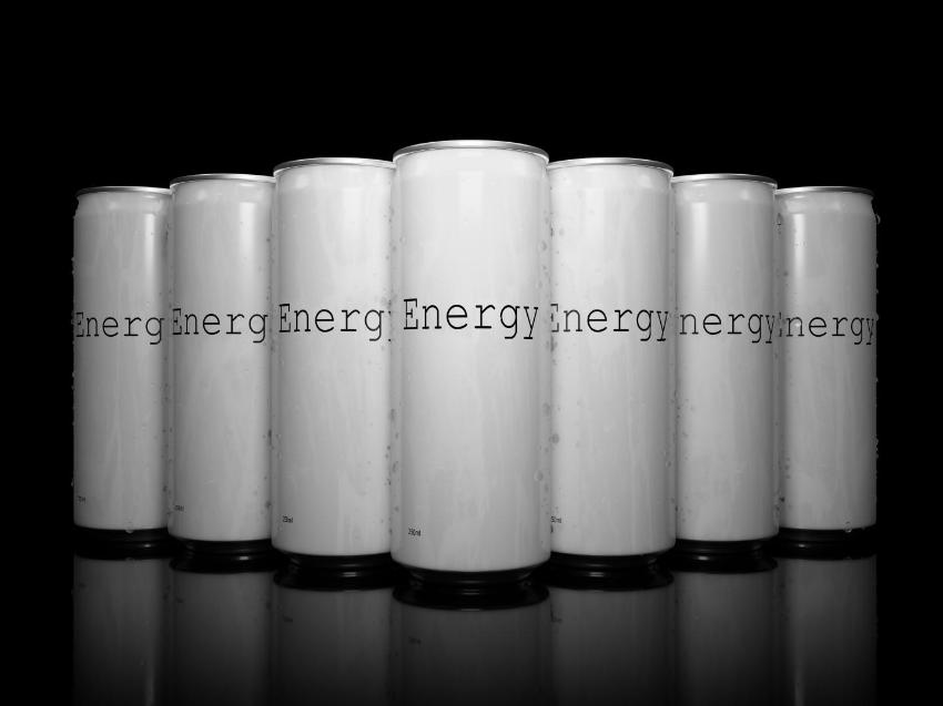energidrikker på rad 