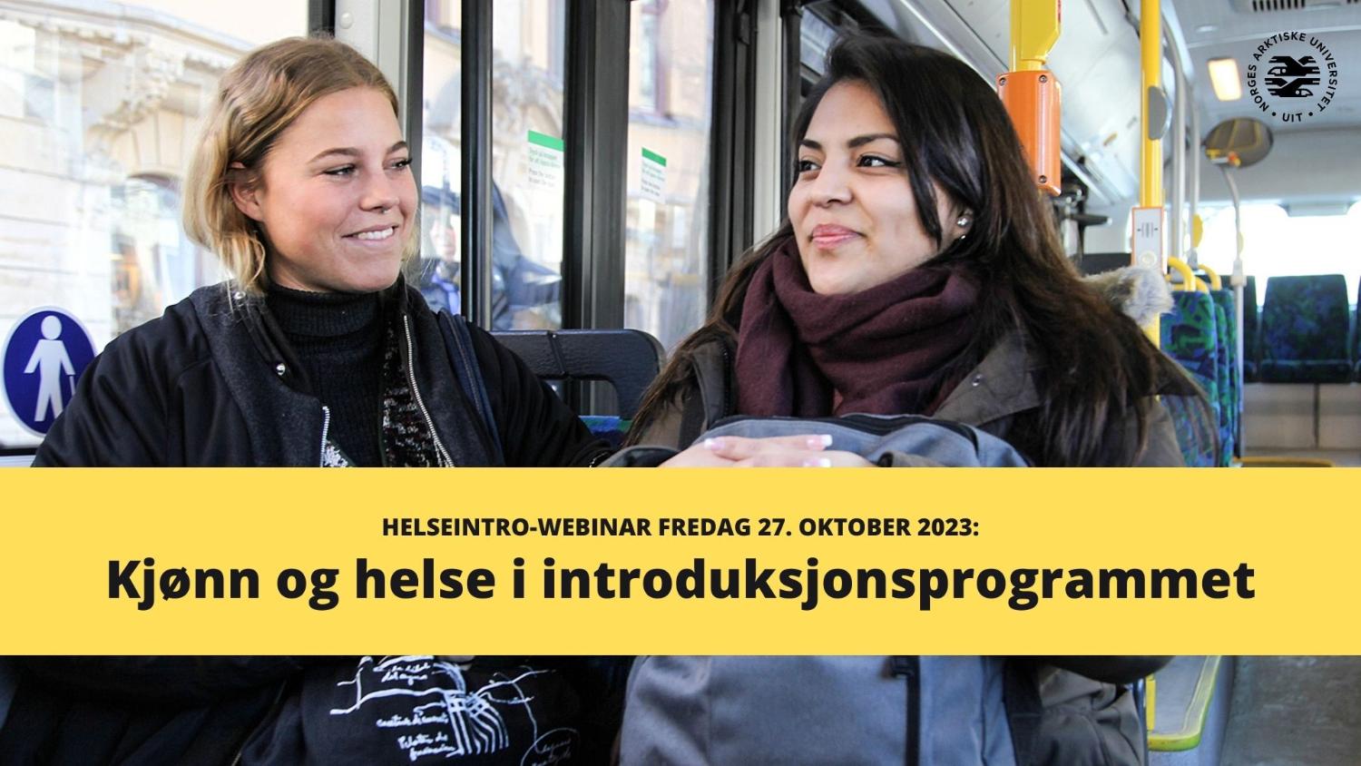 Illustrasjons-/bannerbilde for Kjønn og helse i introduksjonsprogrammet - webinar med forskningsprosjektet HelseIntro