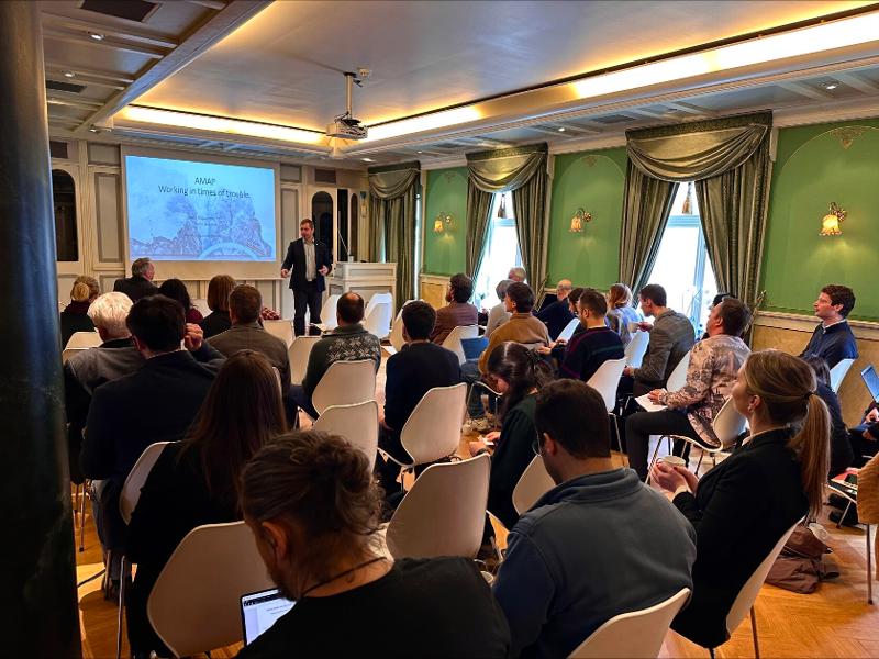 The audience at the workshop listening to a presentation