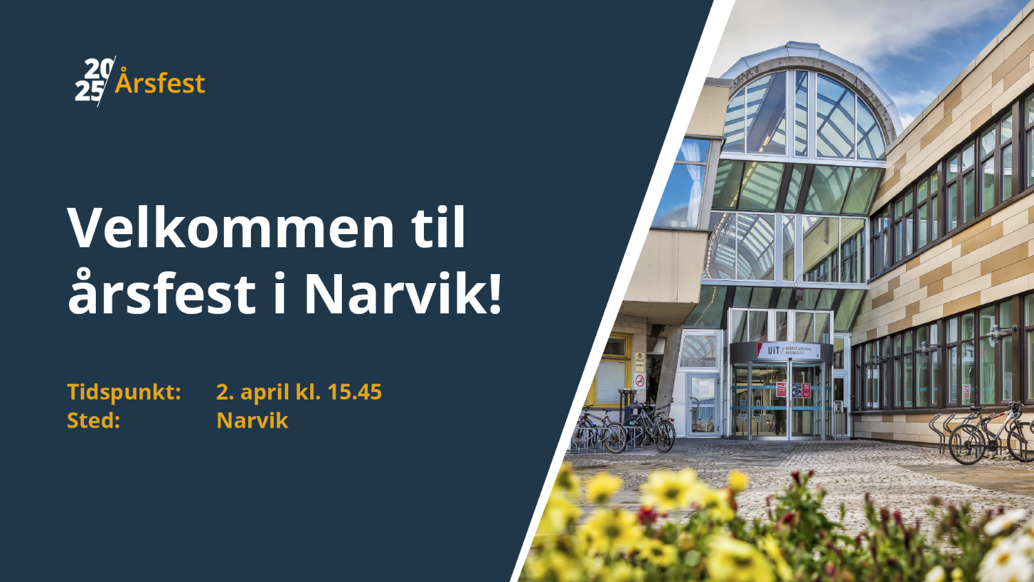 Illustrasjons-/bannerbilde for UiT Årsfest i Narvik