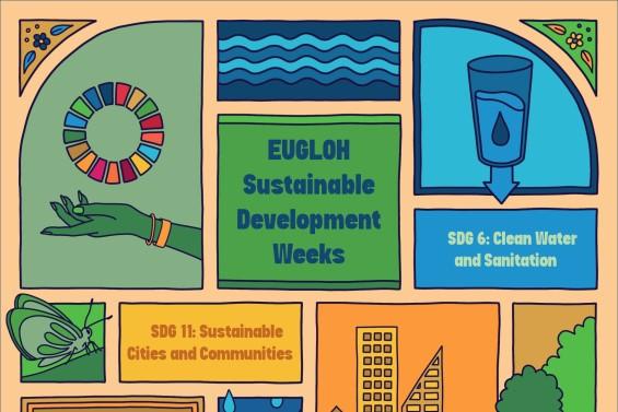 Illustrasjons-/bannerbilde for EUGLOHs uke for bærekraftig utvikling / EUGLOH Sustainable Development Weeks