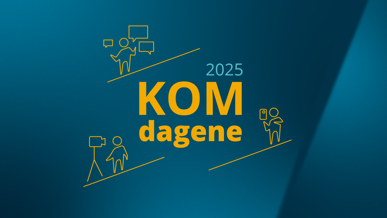Illustrasjons-/bannerbilde for KOM-dagene: Kickstart forsknings-kommunikasjonen din! Inspirasjon, råd og hjelp.