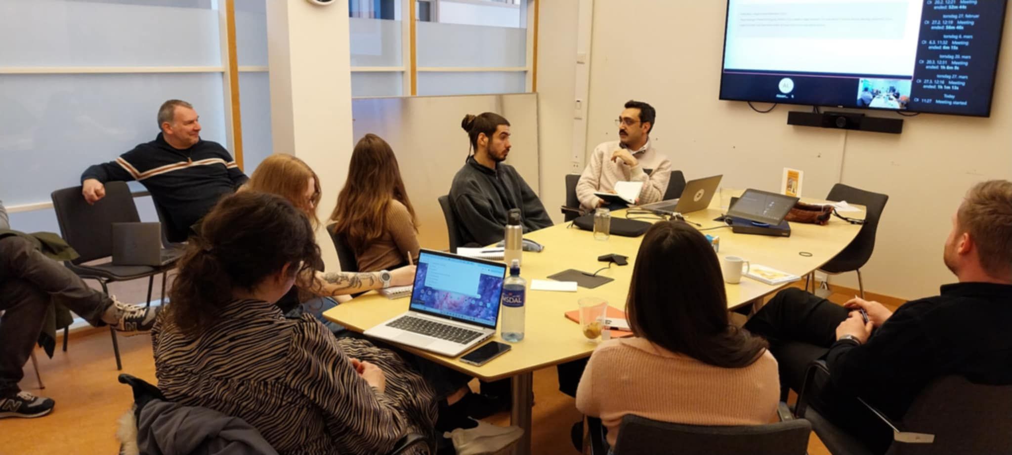 Picture of the participants at the reserach lunch