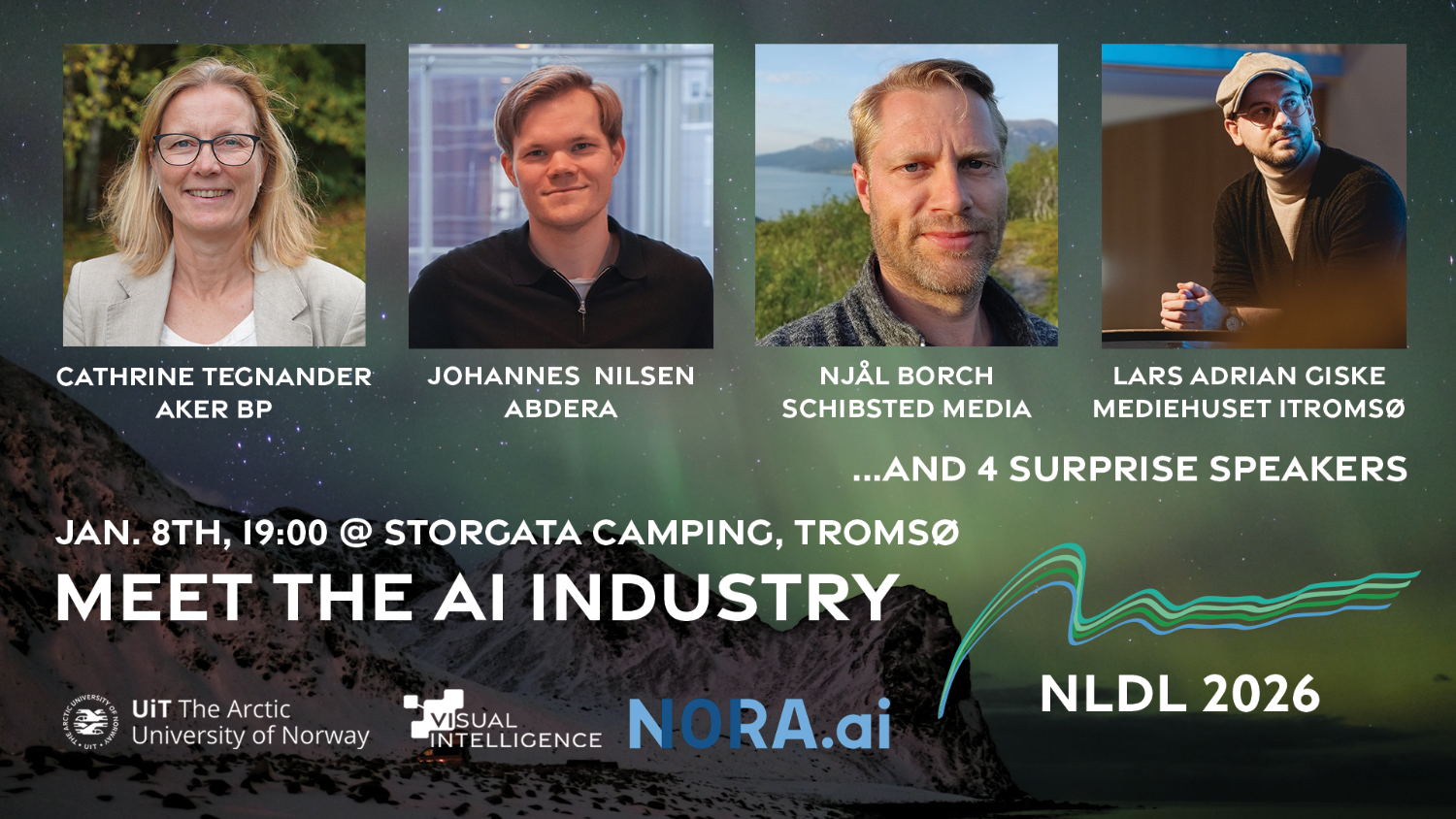Illustrasjons-/bannerbilde for NLDL 2026: Meet the AI Industry at Storgata Camping