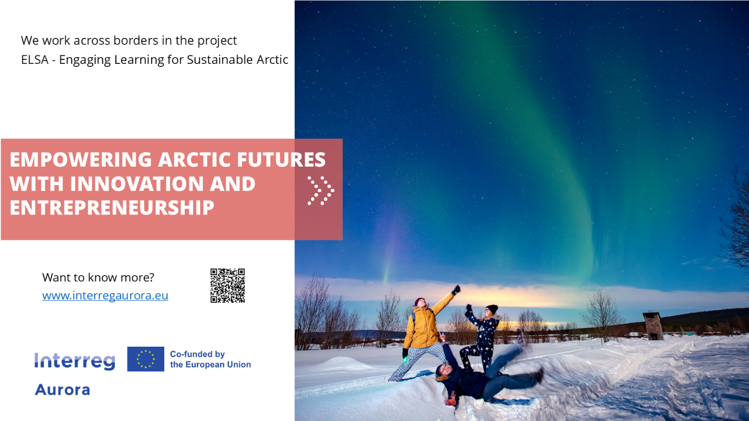 Illustrasjons-/bannerbilde for Digitalt informasjonsm&oslash;te: ELSA-prosjektet (Interreg Aurora) &ndash; kartlegging av innovasjon og entrepren&oslash;rskap i h&oslash;yere utdanning