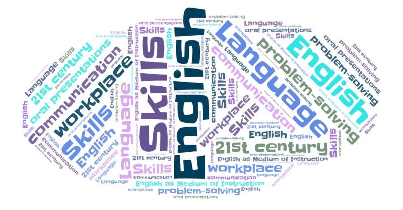 Illustrasjons-/bannerbilde for Nettkurs om engelskferdigheter p&aring; arbeidsplassen / Online Course about English Language Skills in the Workplace