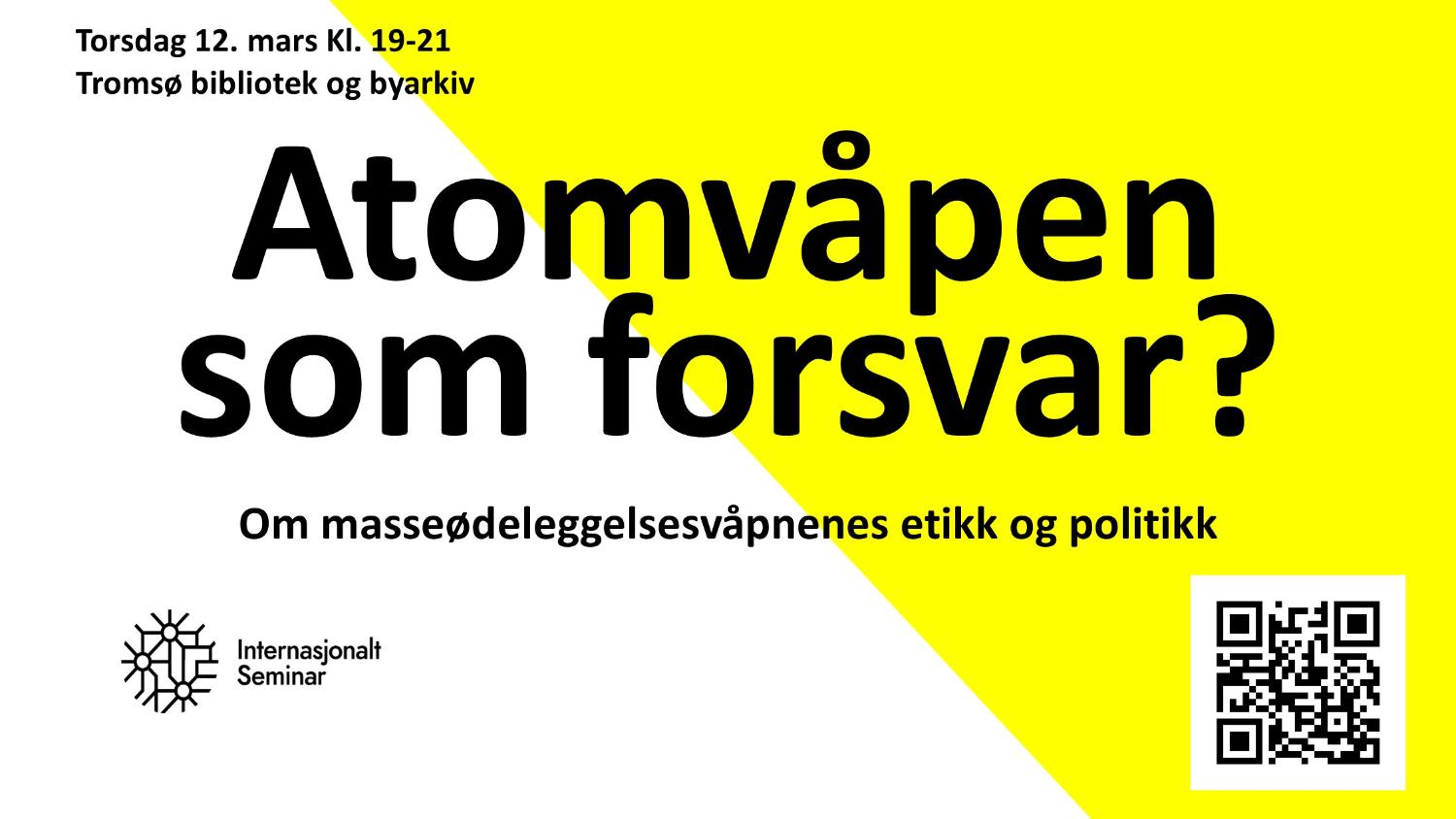 Illustrasjons-/bannerbilde for Debatt: Norges atomv&aring;penpolitikk og geopolitiske spenninger i Arktis / Debate: Norway's nuclear weapons policy and geopolitical tensions in the Arctic