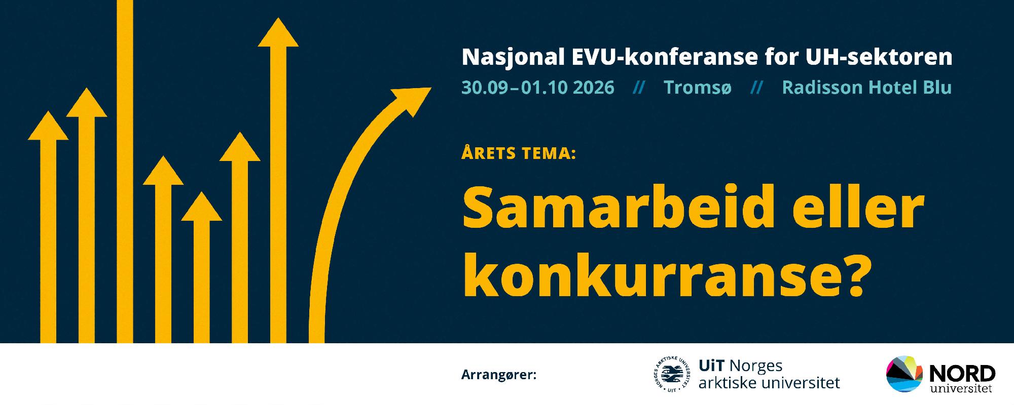 Illustrasjons-/bannerbilde for Nasjonal EVU-konferanse for UH-sektoren 2026