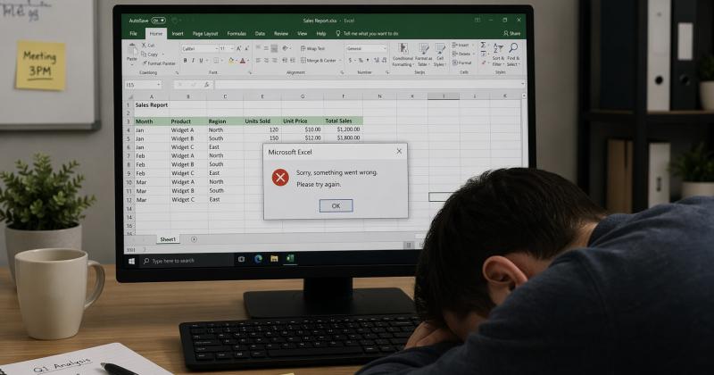 Illustrasjons-/bannerbilde for Hjernemat (for lunsjpausen din): Copilot i Excel &ndash; noen grunnleggende tips som kan hjelpe deg