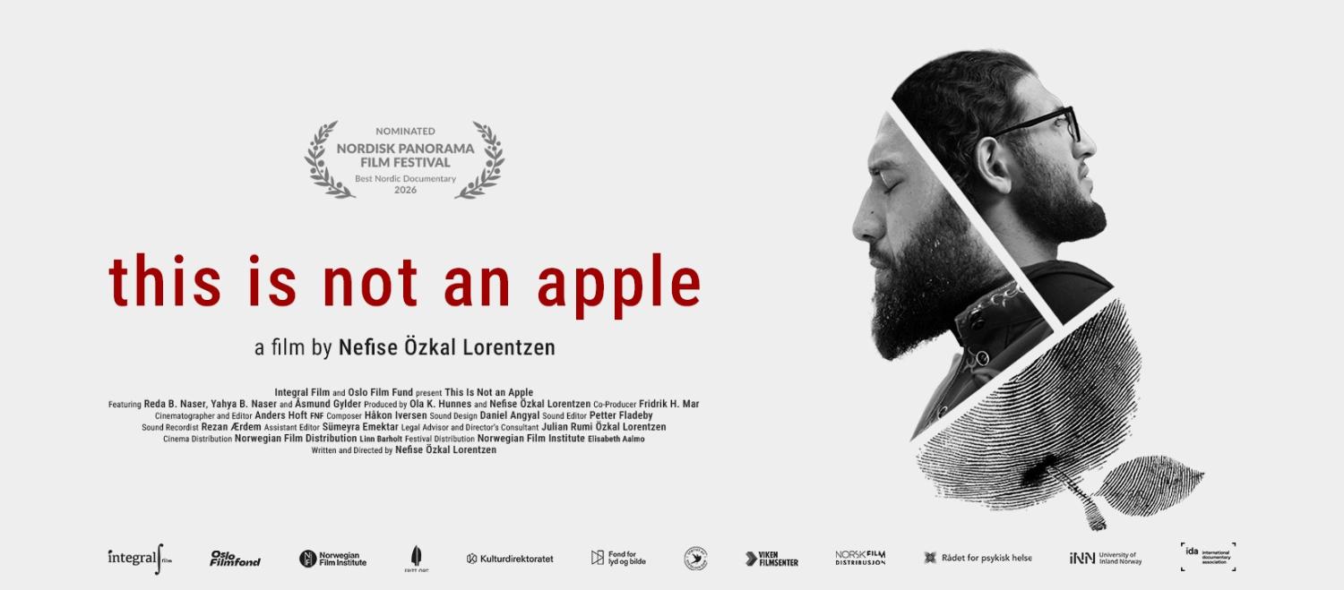 Illustrasjons-/bannerbilde for Førvisning av filmen "Dette er ikke et eple" på kino Alta